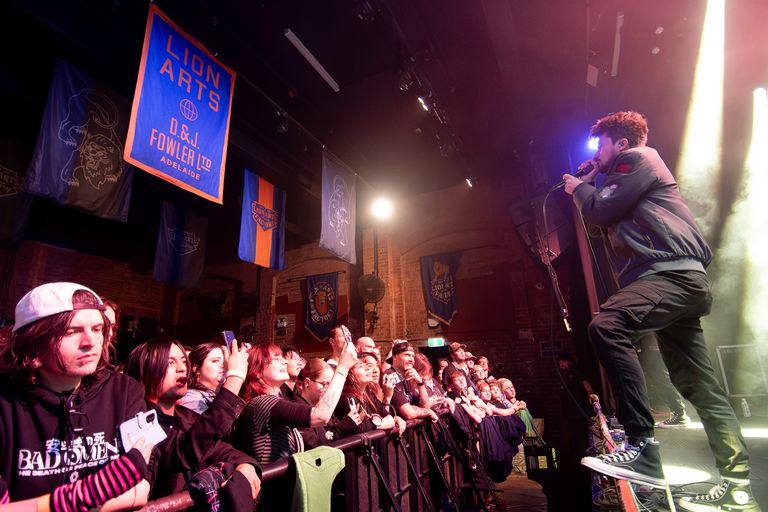 Holding Absence performing live in Adelaide at Lion Arts Factory